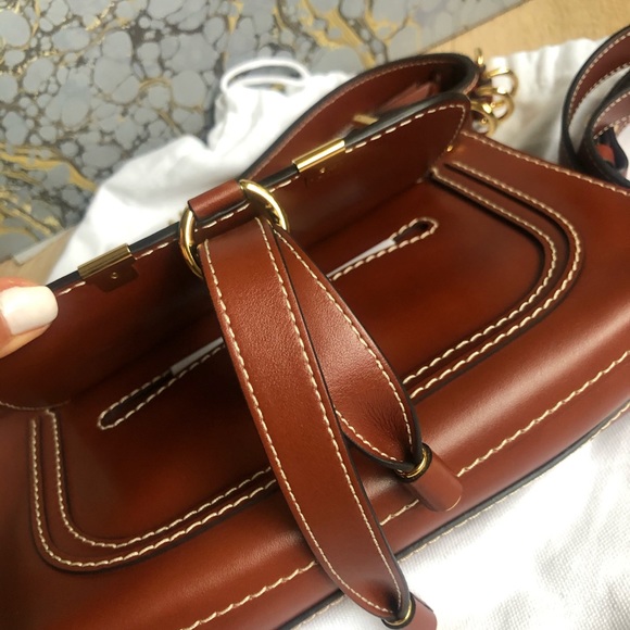 SOLD🎉CHLOE Small Marcie Leather Saddle crossbody - Picture 5 of 8